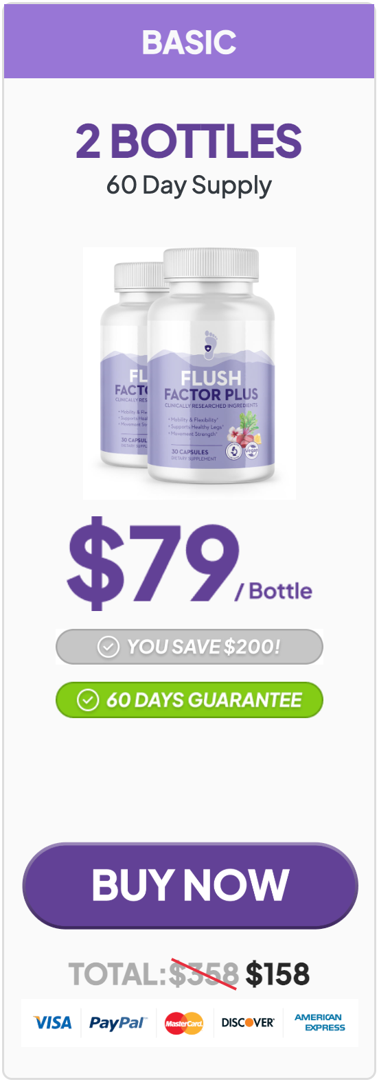 Flush Factor Plus Buy 1 Bottle